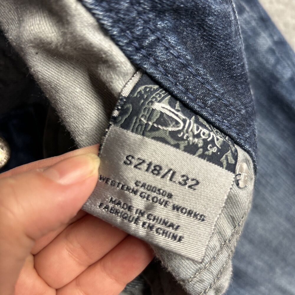 Silver Suki Surplus 18/32 Womens Jeans Medium Wash Y2K Bootcut - Picture 11 of 16